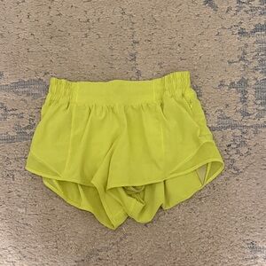 Lululemon yellow shorts